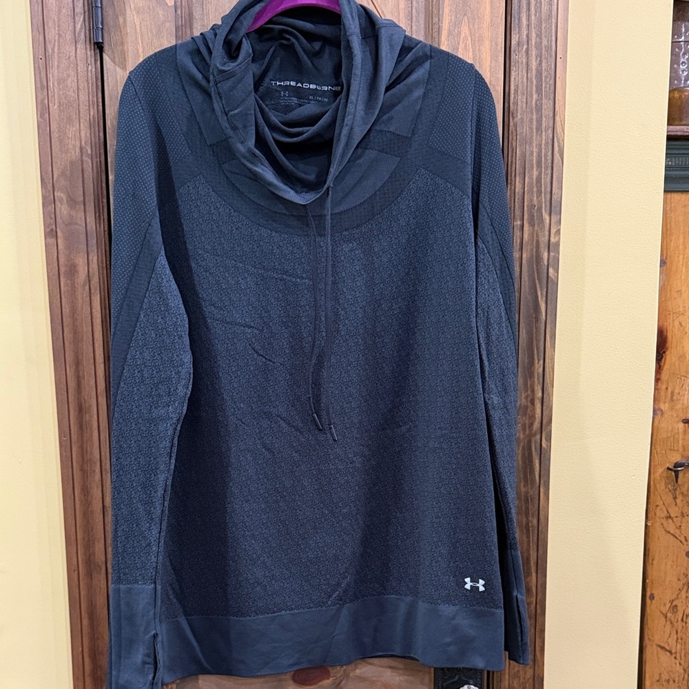 Under Armour Charcoal Cowl Neck Pullover
